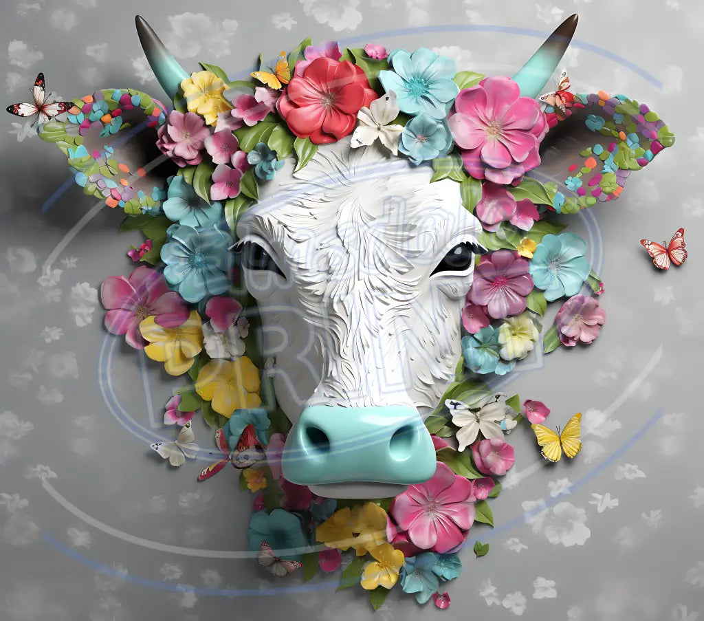 3D Farm Animals 004 Printed Pattern Vinyl