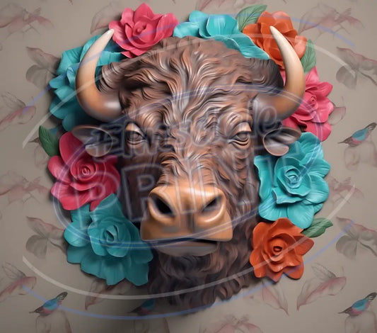 3D Farm Animals 005 Printed Pattern Vinyl