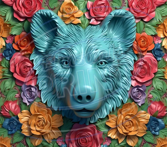 3D Forest Animals 002 Printed Pattern Vinyl