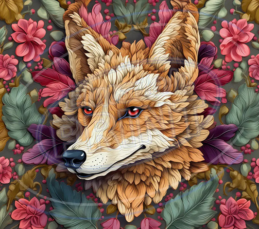 3D Forest Animals 004 Printed Pattern Vinyl