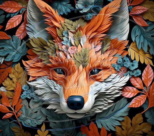 3D Forest Animals 008 Printed Pattern Vinyl