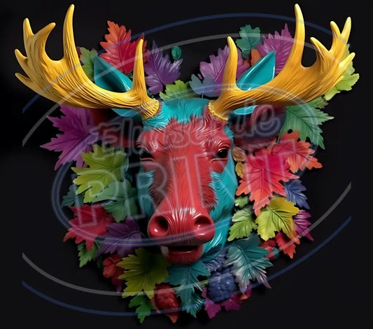 3D Forest Animals 009 Printed Pattern Vinyl