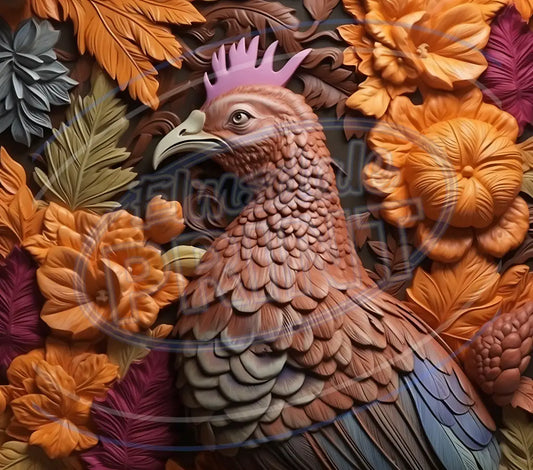 3D Forest Animals 012 Printed Pattern Vinyl