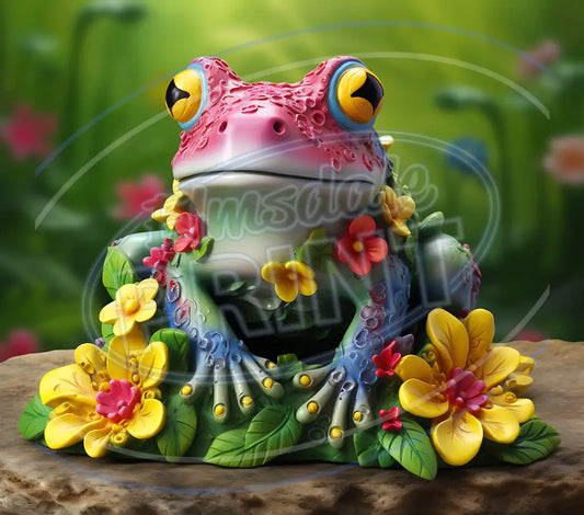 3D Frogs 002 Printed Pattern Vinyl