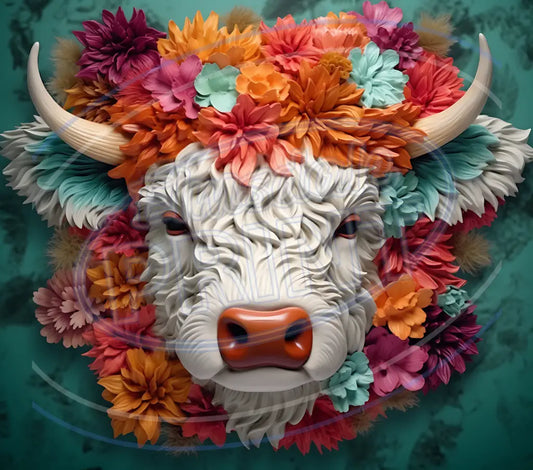 3D Highland Cows 001 Printed Pattern Vinyl