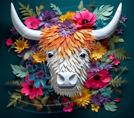 3D Highland Cows 007 Printed Pattern Vinyl