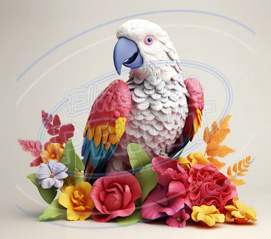 3D Parrots 020 Printed Pattern Vinyl
