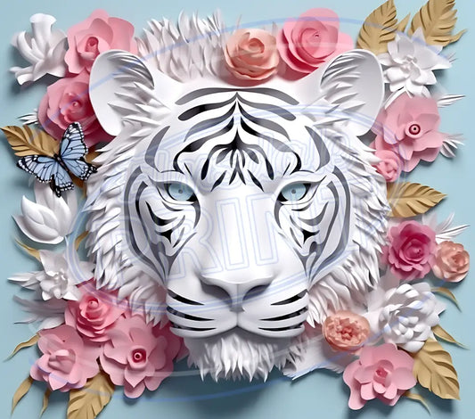 3D Safari Animals 015 Printed Pattern Vinyl