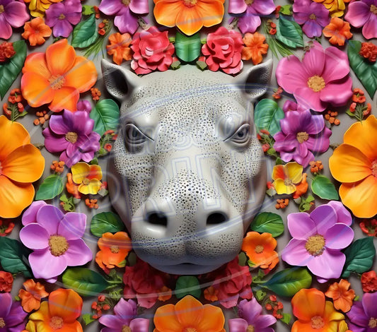 3D Safari Animals 033 Printed Pattern Vinyl