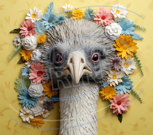 3D Safari Animals 044 Printed Pattern Vinyl