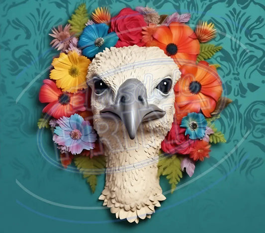 3D Safari Animals 047 Printed Pattern Vinyl