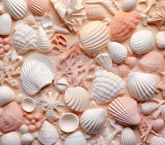 3D Seashells 020 Printed Pattern Vinyl