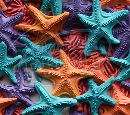 3D Starfish 001 Printed Pattern Vinyl