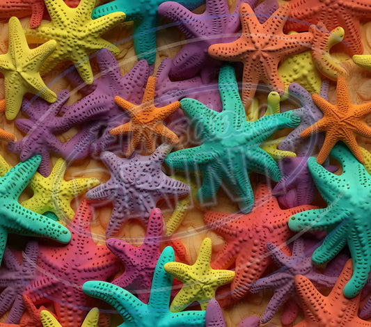 3D Starfish 010 Printed Pattern Vinyl