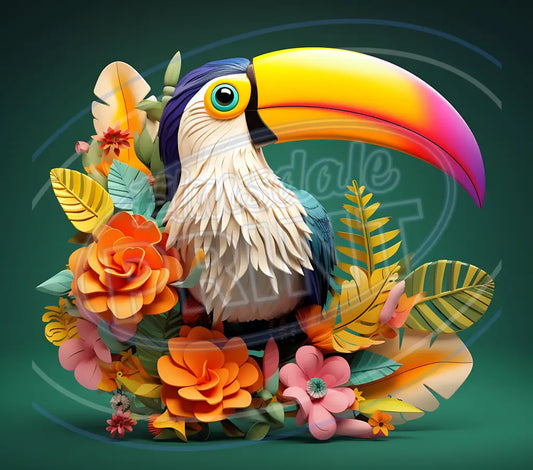 3D Toucans 011 Printed Pattern Vinyl