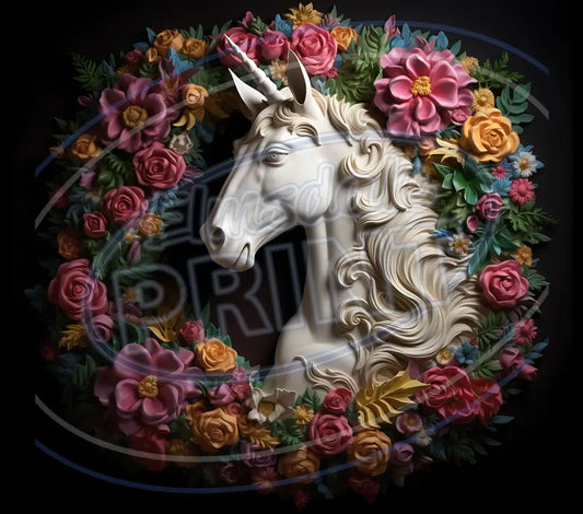 3D Unicorns 014 Printed Pattern Vinyl