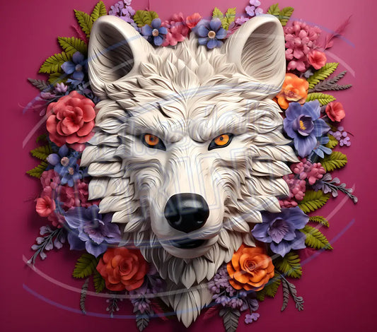 3D Wolves 004 Printed Pattern Vinyl