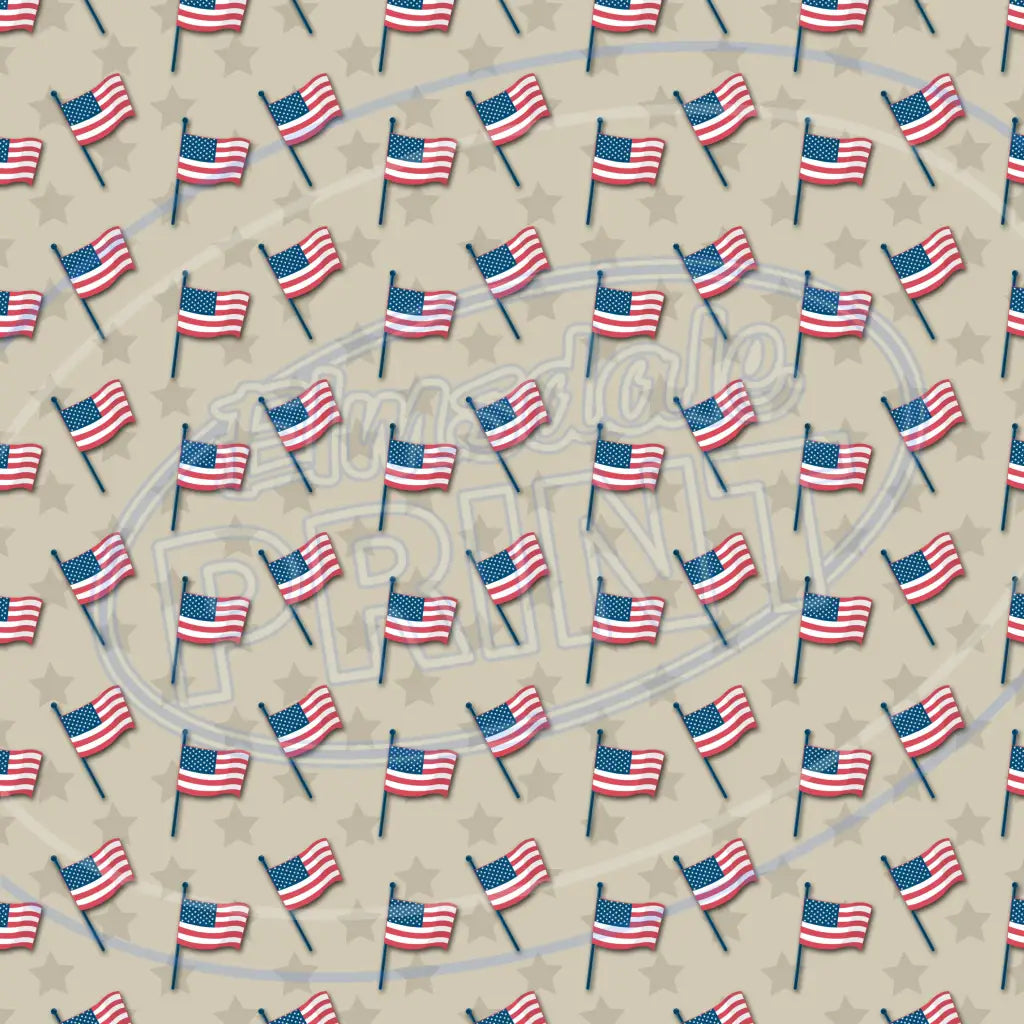 4Th Of July 007 Printed Pattern Vinyl