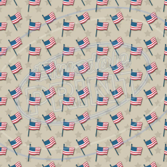 4Th Of July 007 Printed Pattern Vinyl