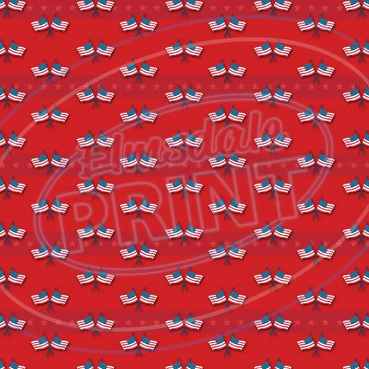 4Th Of July 010 Printed Pattern Vinyl