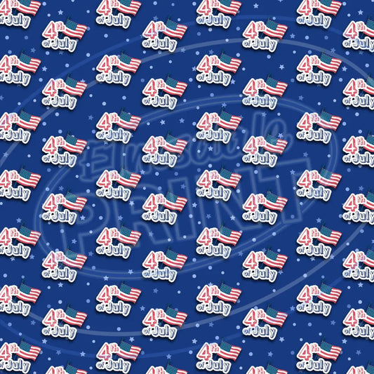 4Th Of July 011 Printed Pattern Vinyl
