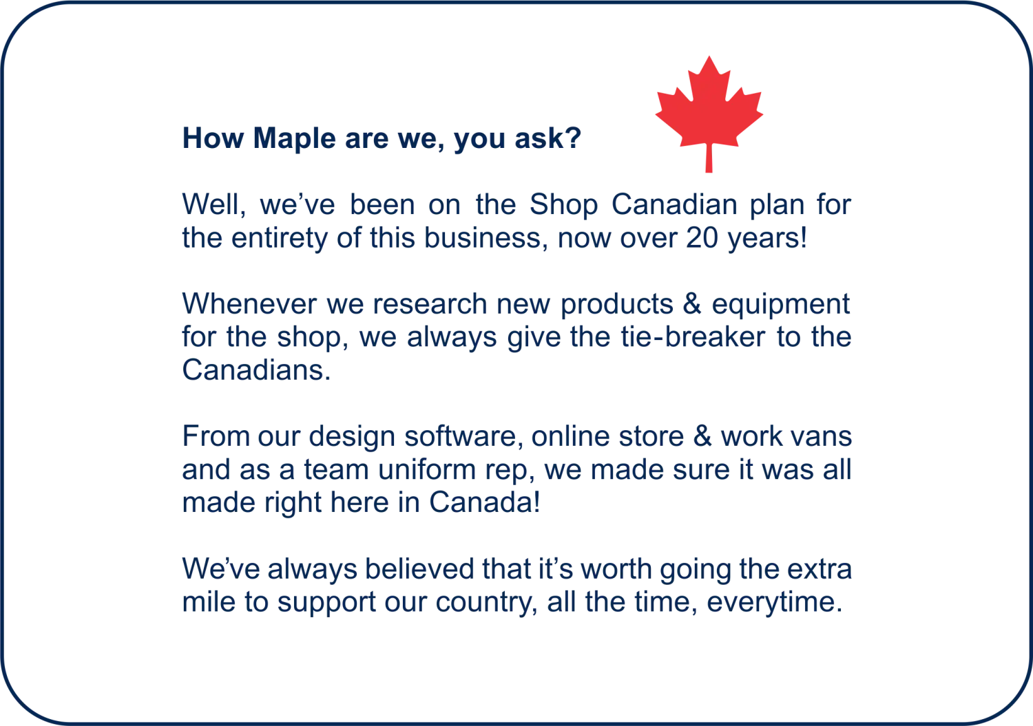 How Maple Are We?