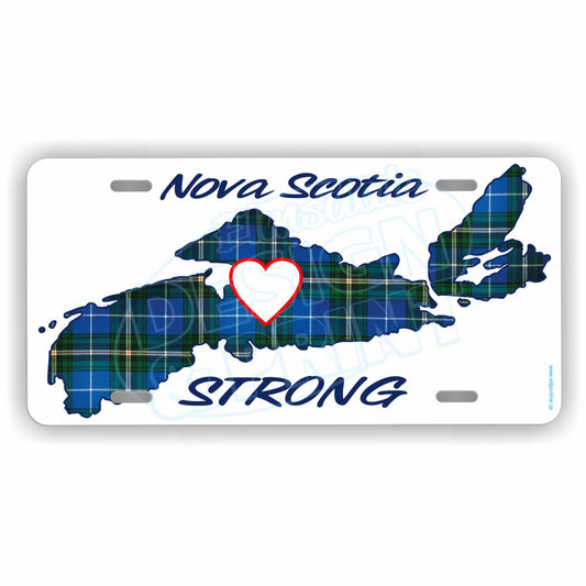 Nova Scotia Strong White License Plate