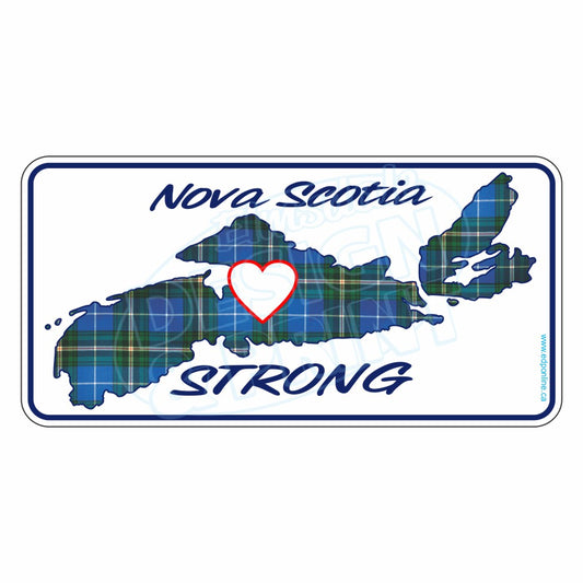 Nova Scotia Strong White Decal