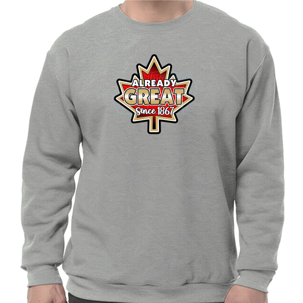 Already Great: Sweatshirts - Heather Grey / S