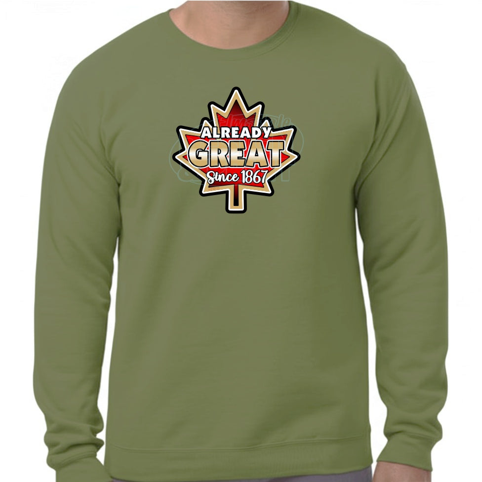 Already Great: Sweatshirts - Military Green / S