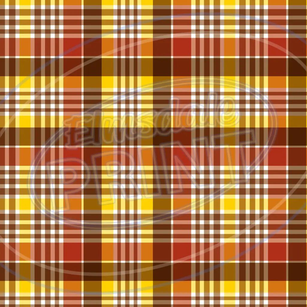 Autumn Plaid 002 Printed Pattern Vinyl