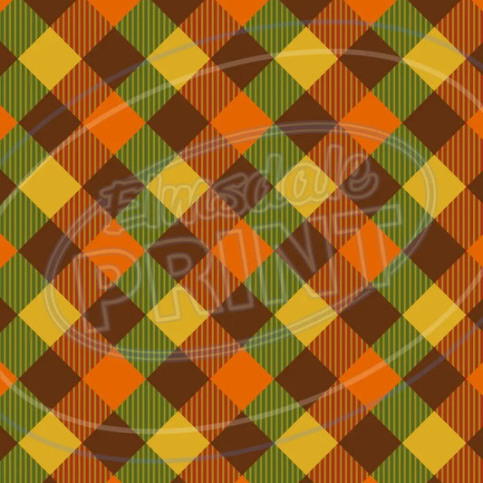 Autumn Plaid 008 Printed Pattern Vinyl