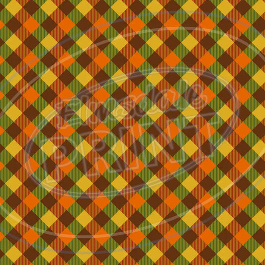 Autumn Plaid 008 - Small Pattern Printed Vinyl