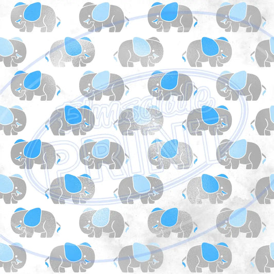 Baby Blue 016 Printed Pattern Vinyl