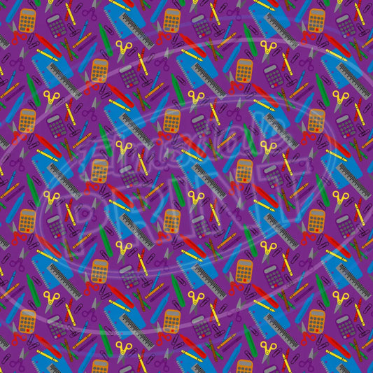 Back To School 009 Printed Pattern Vinyl