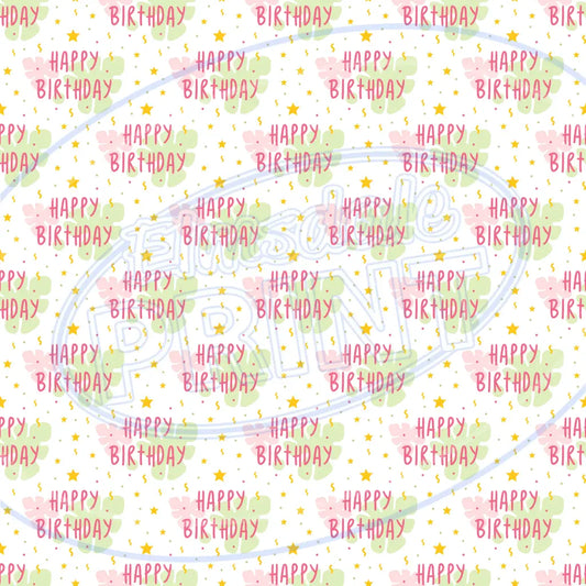 Birthday Kid 007 Printed Pattern Vinyl