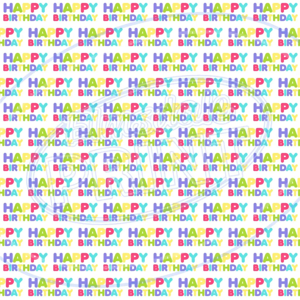 Birthday Wrap 006 Printed Pattern Vinyl
