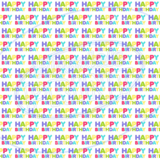 Birthday Wrap 006 Printed Pattern Vinyl