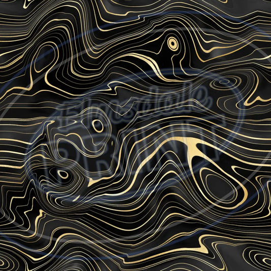 Black Gold Strata 001 Printed Pattern Vinyl