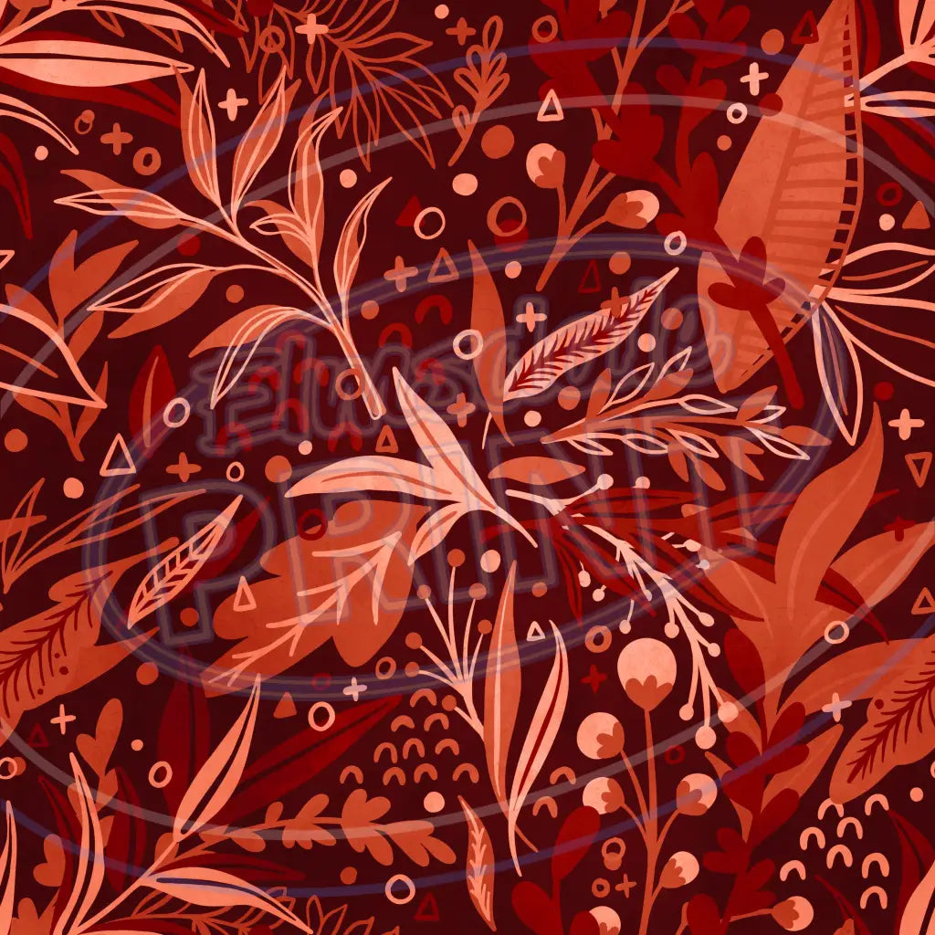 Blood Orange 007 Printed Pattern Vinyl