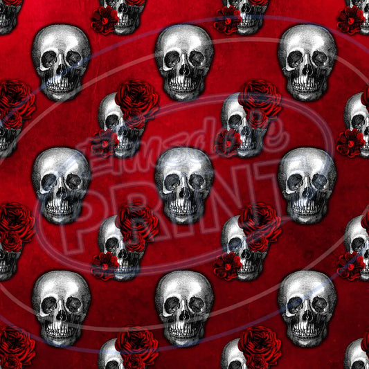 Blood Red 002 Printed Pattern Vinyl