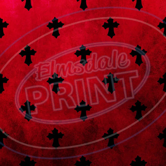 Blood Red 007 Printed Pattern Vinyl