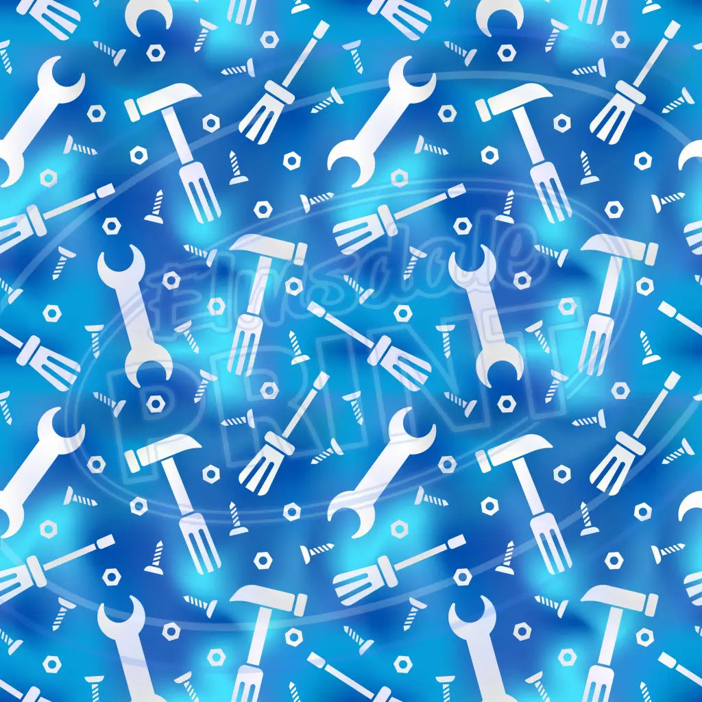 Blue Gold Dad 008 Printed Pattern Vinyl