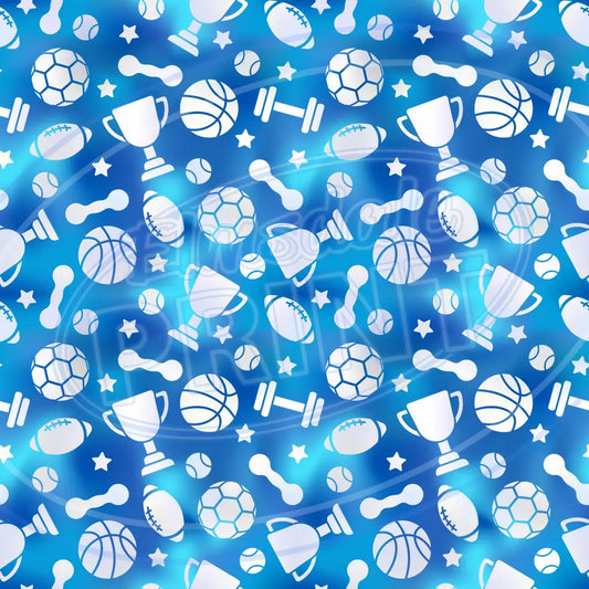 Blue Gold Dad 009 Printed Pattern Vinyl