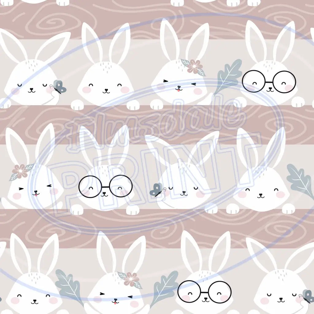 Boho Bunny 008 Printed Pattern Vinyl