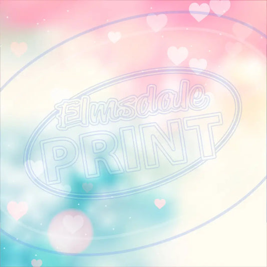 Bokeh Hearts 006 Printed Pattern Vinyl