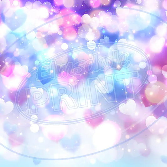 Bokeh Hearts 011 Printed Pattern Vinyl