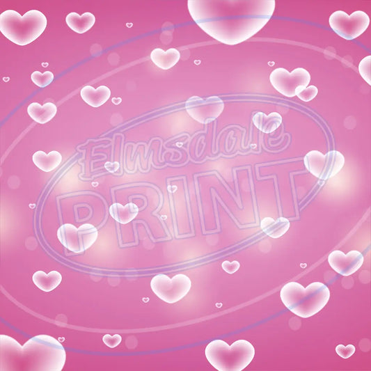 Bokeh Hearts 012 Printed Pattern Vinyl