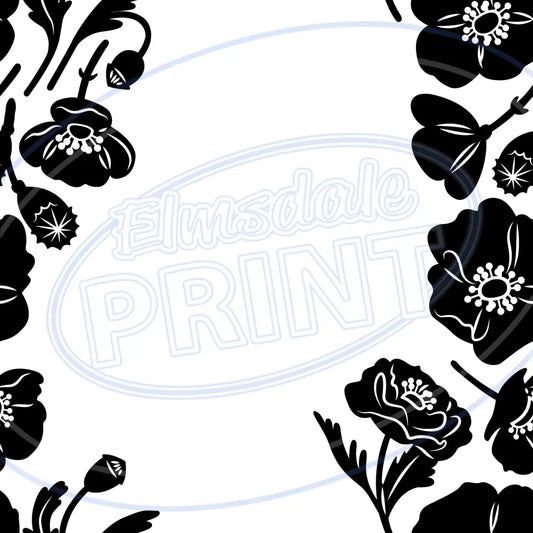 British Poppies 006 Printed Pattern Vinyl