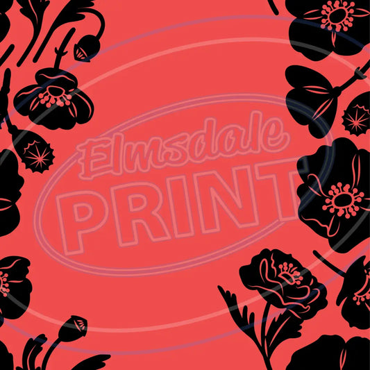 British Poppies 008 Printed Pattern Vinyl